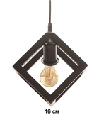 Светильник BayerLux ЭКО «Куб» 1×40 Вт Е27 черный 27×27×100 см - фото 5023264