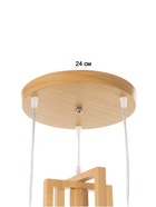 Светильник BayerLux ЭКО "Кира" 3х40Вт Е27 коричневый 38х38х100см 10777277 Светильник BayerLux ЭКО "Кира" 3х40Вт Е27 коричневый 38х38х100см 10777277