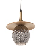 Светильник BayerLux ЭКО "Кен" 1х40Вт Е27 черный/коричневый 23х23х100см - фото 808906772