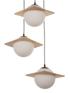 Светильник BayerLux ЭКО «Лакки», 3×40 Вт, Е27, черный/коричневый, 44×44×100 см - фото 38109278