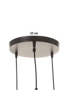 Светильник BayerLux ЭКО «Лакки», 3×40 Вт, Е27, черный/коричневый, 44×44×100 см - фото 38109281