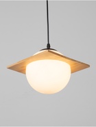 Светильник BayerLux ЭКО "Лакки" 1х40Вт Е27 черный/коричневый 23х23х100см - фото 808906782