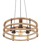 Светильник BayerLux ЭКО "Лот" 3х40Вт Е27 черный/коричневый 42х42х12(+100)см - фото 808906790