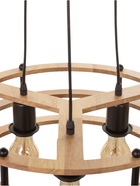 Светильник BayerLux ЭКО "Лот" 3х40Вт Е27 черный/коричневый 42х42х12(+100)см - фото 808906796