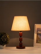 Лампа настольная RISALUX ЭКО "Одри" 1х40Вт Е27 черный/темно-кор. 25х25х43см 10777286