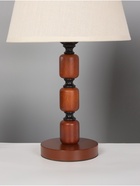 Лампа настольная RISALUX ЭКО "Одри" 1х40Вт Е27 черный/темно-кор. 25х25х43см 10777286