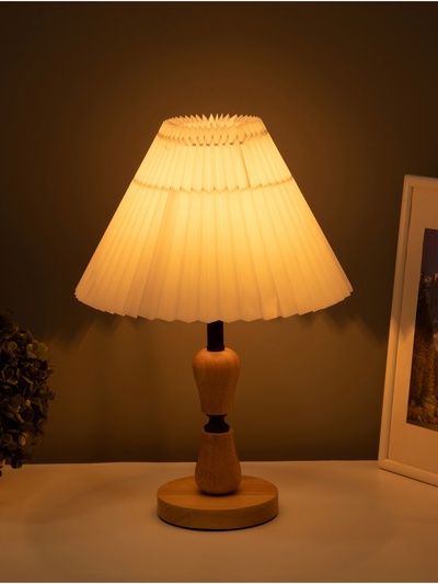 Лампа настольная RISALUX ЭКО «Камила» 1×40 Вт Е27 27×27×40 см, чёрный/светло-коричневый