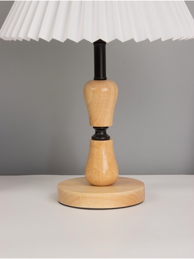 Лампа настольная RISALUX ЭКО «Камила» 1×40 Вт Е27 27×27×40 см, чёрный/светло-коричневый