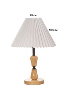 Лампа настольная RISALUX ЭКО "Камила" 1х40Вт Е27 черный/светло-кор. 27х27х40см 10777291