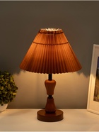 Лампа настольная RISALUX ЭКО "Камила" 1х40Вт Е27 черный/темно-кор. 27х27х40см 10777292