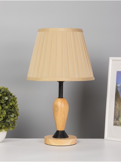 Лампа настольная RISALUX ЭКО «Нина» 1×40 Вт Е27 коричневый/черный 27×27×42 см