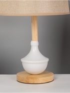 Лампа настольная RISALUX ЭКО "Тамара" 1х40Вт Е27 коричневый/белый. 26х26х44см 10777295