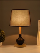 Лампа настольная RISALUX ЭКО "Тамара" 1х40Вт Е27 коричневый/черный 26х26х44см 10777296