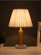 Лампа настольная RISALUX ЭКО "Анна" 1х40Вт Е27 белый/коричневый 30х30х47см 10777298