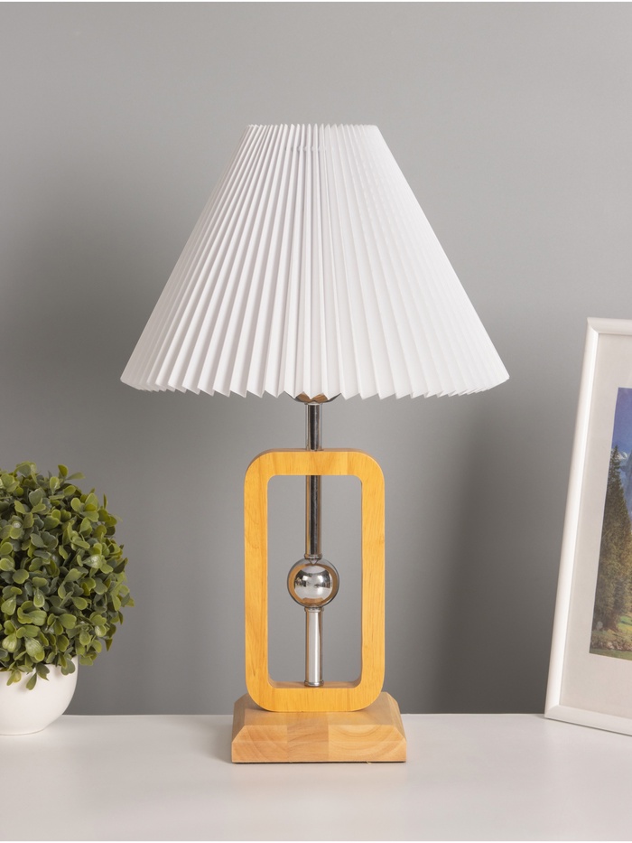 Лампа настольная RISALUX ЭКО «Диана» 1×40 Вт Е27 коричневый 30×30×46 см