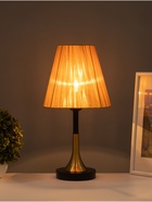 Лампа настольная RISALUX «Рита» 1×40 Вт Е27 черный/бронза/коричневый 20×20×40 см - Фото 2