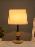 Лампа настольная RISALUX ЭКО «Глори» 1×40 Вт Е27 коричневый/черный/бежевый 26×26×43 см - фото 5023421