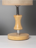 Лампа настольная RISALUX ЭКО "Кло" 1х40Вт Е27 коричневый/хром/бежевый 16х16х38см 10777311