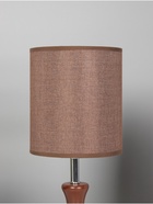 Лампа настольная RISALUX ЭКО «Кло» 1×40 Вт Е27 кофе/хром 16×16×38 см - фото 5023434