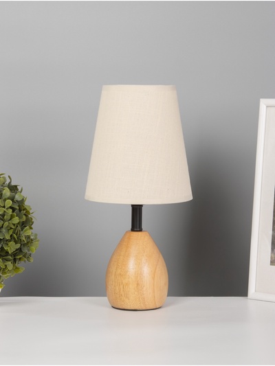 Лампа настольная RISALUX ЭКО «Лорен» 1×40 Вт Е27 светло-коричневый/черный 16×16×34 см