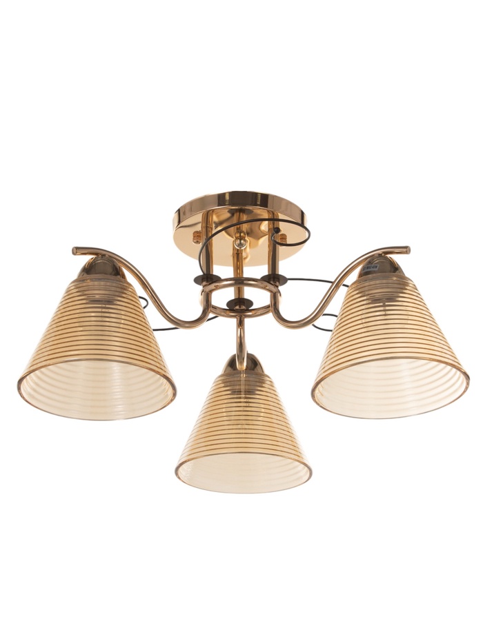 Люстра «Кольцо» 3×40 Вт Е27 золото 48×48×24 см