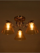 Люстра «Кольцо» 3×40 Вт Е27 золото 48×48×24 см - фото 41385897