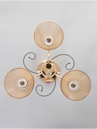 Люстра «Кольцо» 3×40 Вт Е27 золото 48×48×24 см - фото 41385898