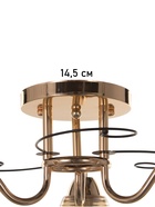 Люстра «Кольцо» 3×40 Вт Е27 золото 48×48×24 см - фото 41385899