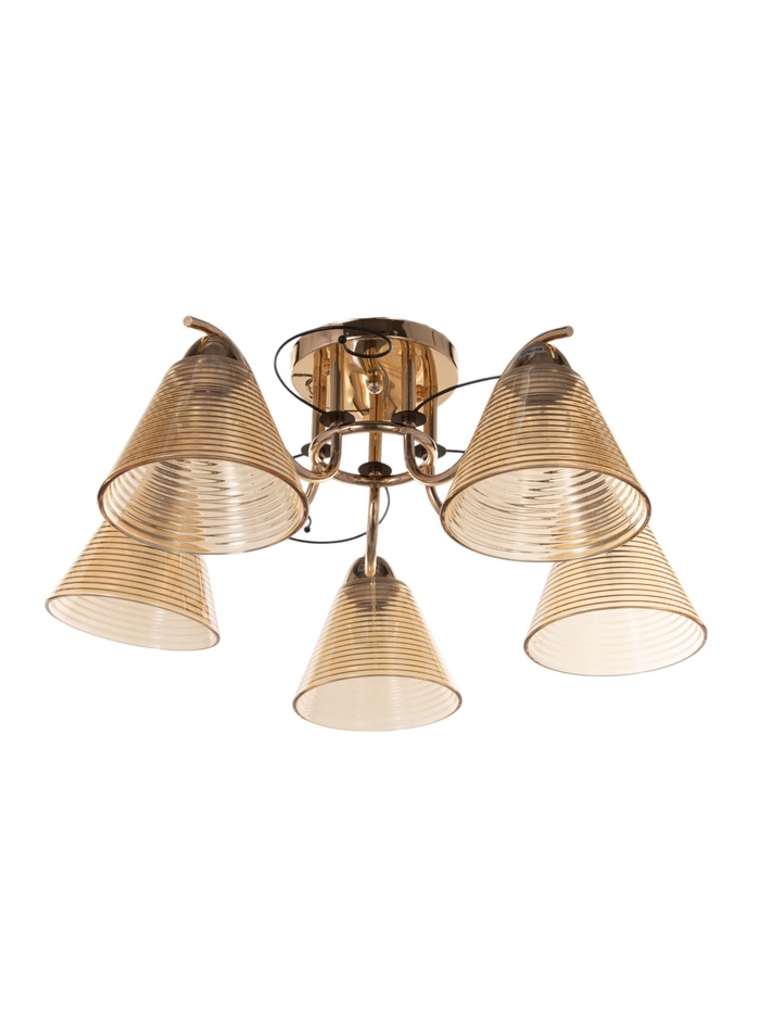 Люстра «Кольцо» 5×40 Вт Е27 золото 58×58×24 см