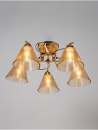 Люстра «Кольцо» 5×40 Вт Е27 золото 58×58×24 см - фото 41385905