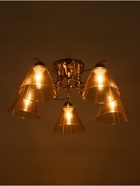 Люстра «Кольцо» 5×40 Вт Е27 золото 58×58×24 см - фото 41385906