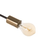 Люстра «Узел» 3×40 Вт Е27 черный/латунь 52×52×36 см - фото 41385933