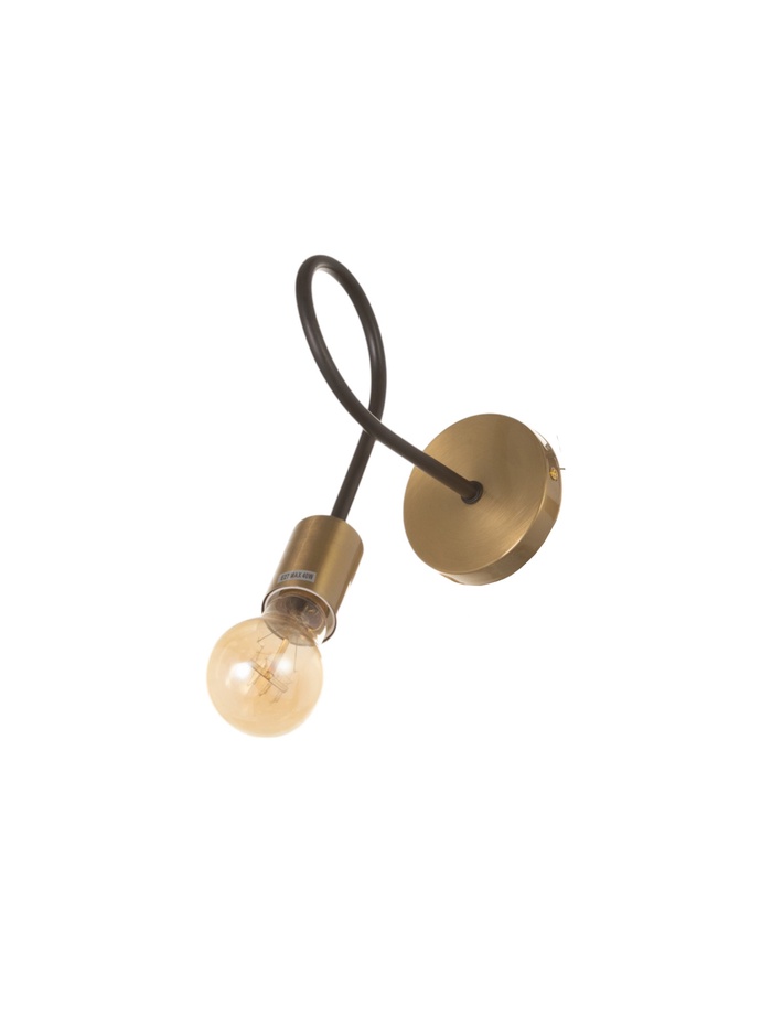 Бра BayerLux «Узел», 1×40 Вт, Е27, черный/латунь