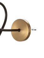 Бра BayerLux «Узел», 1×40 Вт, Е27, черный/латунь 10777405 Бра BayerLux «Узел», 1×40 Вт, Е27, черный/латунь 10777405