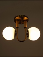 Люстра «Донна» 2×40 Вт Е27 черный/латунь 37×15×25 см - фото 41385938