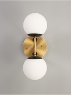 Люстра «Донна» 2×40 Вт Е27 черный/латунь 37×15×25 см - фото 41385939