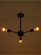 Люстра «Кон» 3×40 Вт Е27 черный 50×50×43 см - фото 5023525