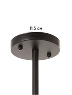 Люстра «Кон» 3×40 Вт Е27 черный 50×50×43 см - фото 5023526