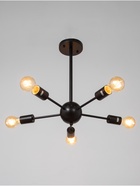 Люстра «Кон» 5×40 Вт Е27 черный 50×50×43 см - фото 5023532