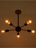 Люстра «Кон» 5×40 Вт Е27 черный 50×50×43 см - фото 5023533