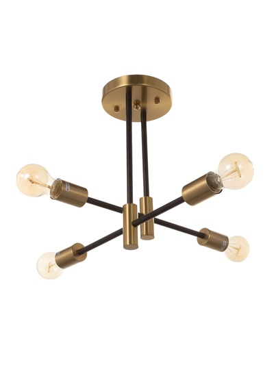 Люстра «Лора» 4×40 Вт Е27 латунь 58×58×37 см