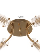 Люстра «Рико» 4×40 Вт Е27 бронза 46×40×18 см - фото 41385991