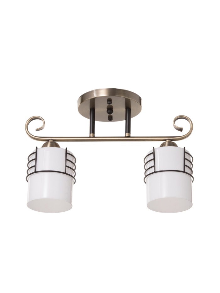 Люстра «Кипр» 2×40 Вт Е27 латунь/черный 36.5×15×26 см - Фото 1