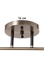 Люстра «Кипр» 2×40 Вт Е27 латунь/черный 36.5×15×26 см - фото 41386007