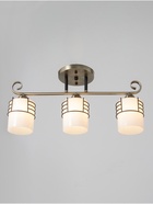 Люстра «Кипр» 3×40 Вт Е27 латунь/черный 52×26×26 см - фото 41386012