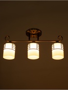 Люстра «Кипр» 3×40 Вт Е27 латунь/черный 52×26×26 см - фото 41386013