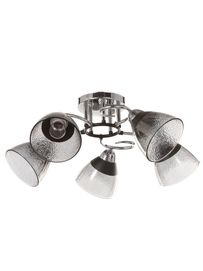 Люстра «Дождь» 5×40 Вт Е27 хром 58×58×24 см