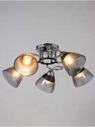 Люстра «Дождь» 5×40 Вт Е27 хром 58×58×24 см - фото 41386028