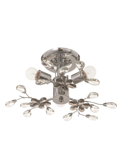 Люстра BayerLux «Цветы», 3×40 Вт, Е27, хром, 42×42×18 см