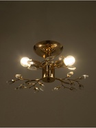 Люстра «Нежность» 3×40 Вт Е27 золото 42×42×18 см - фото 41386047